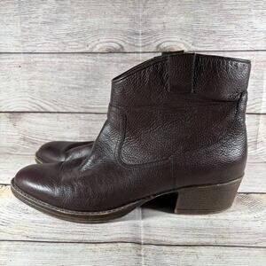 Kenneth Cole Reaction Hot Step Women's Size 11 M Brown Leather Ankle Boots.